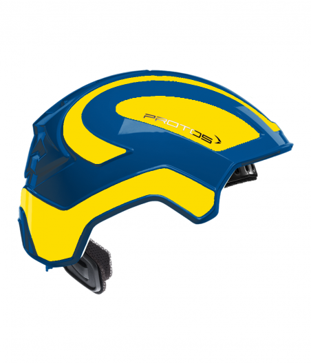 Protos Integral Industry bicolore bleu- jaune fluo