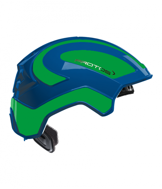 Protos Integral Industry bicolore bleu-vert fluo