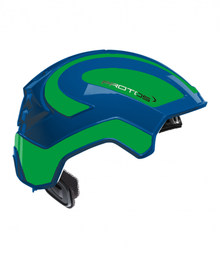 Protos Integral Industry bicolore bleu-vert fluo