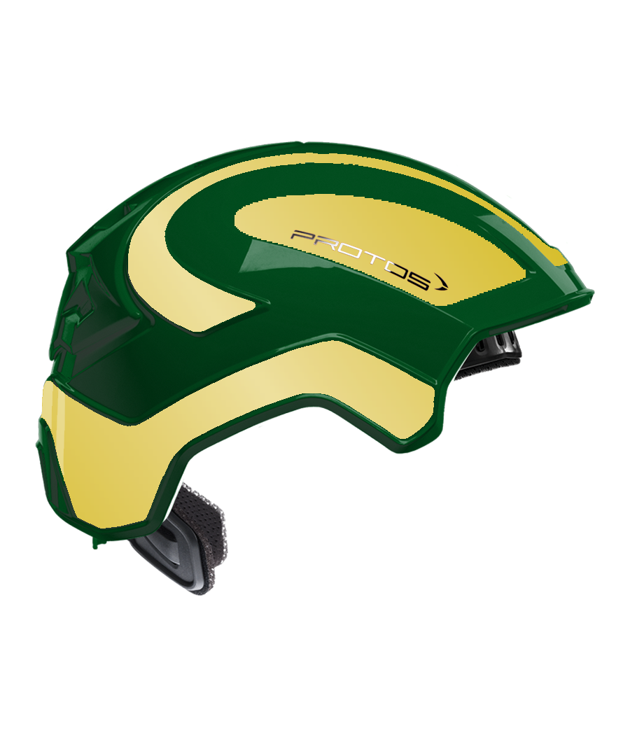 Protos Integral Industry bicolore olive-citron réfléchissant