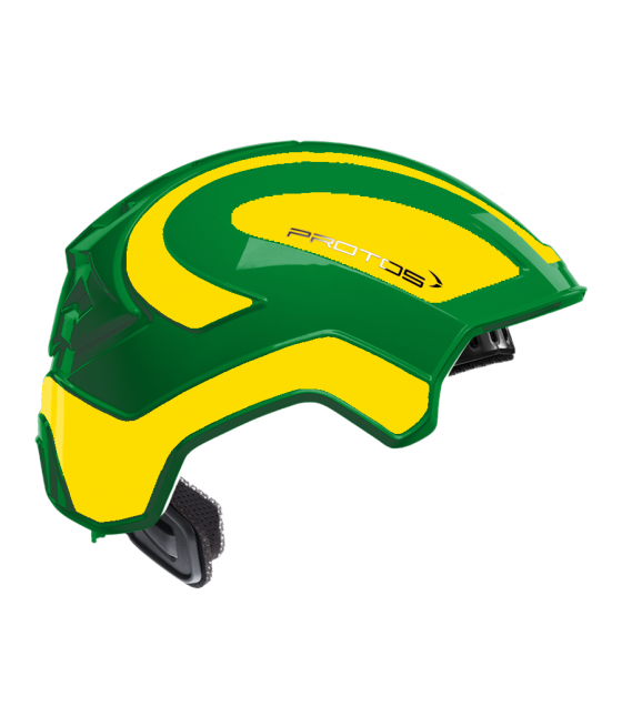 Protos Integral Industry bicolore vert-jaune fluo