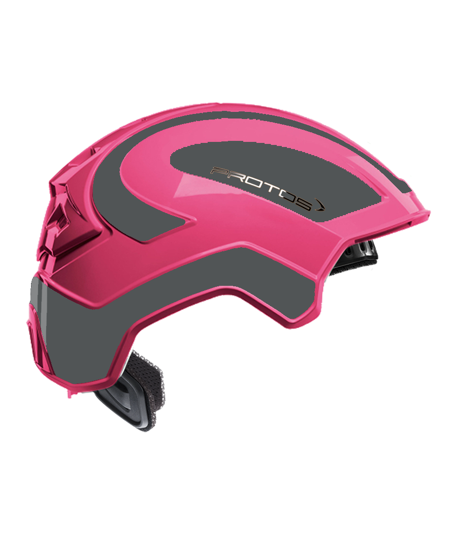 Protos intégral Industry bicolore rose-gris