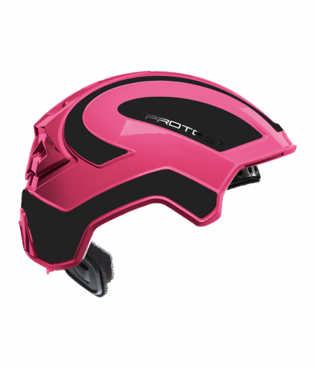 Protos intégral Industry bicolore rose-noir mat