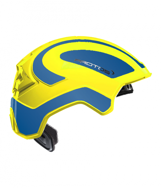 Protos Integral Industry bicolore jaune fluo-bleu réfléchissant