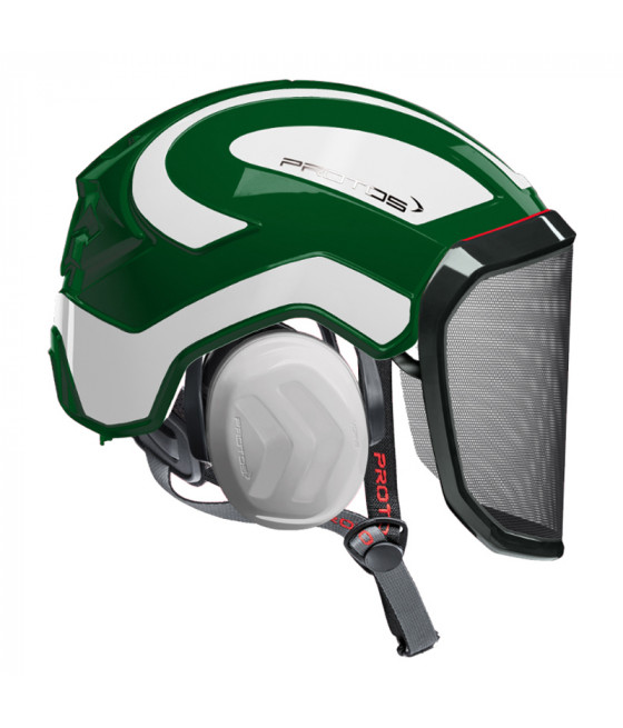 Casque Protos Integral Arborist Bicolore olive-blanc Reflex