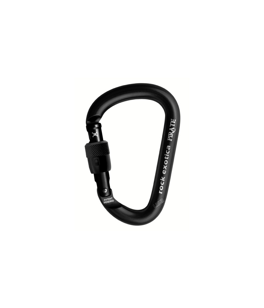 Mousqueton ROCKEXOTICA Pirate à vis - coloris noir