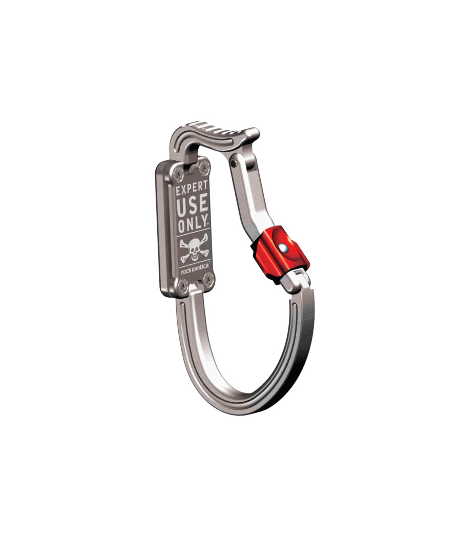 mousqueton porte matériel pour transporter plus d'outils - plaque pour un maintient droit - système de verrouillage 2 actions